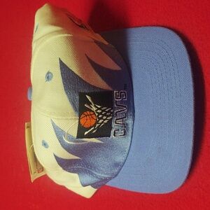 Vintage logo athletic cavs snap back hat